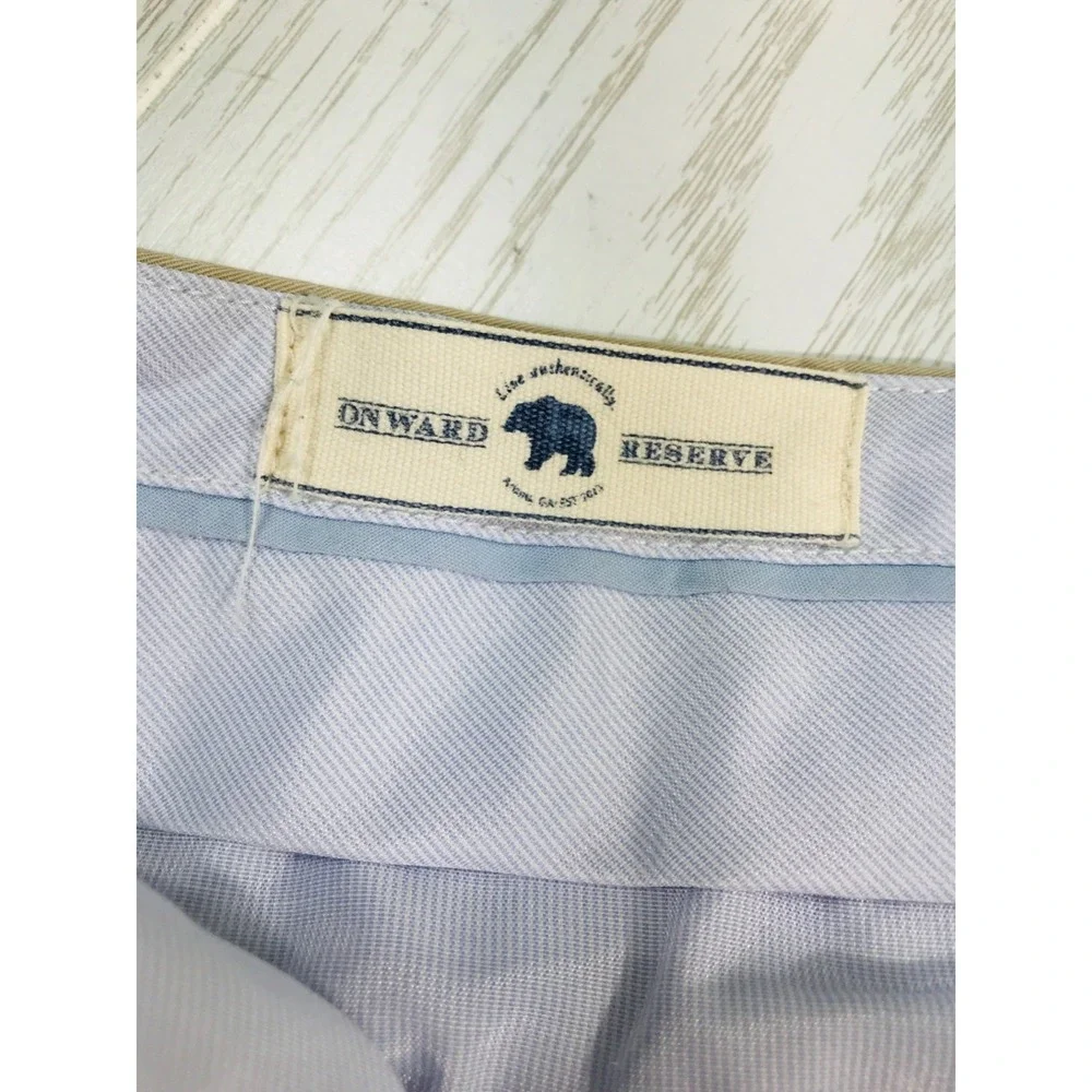 Onward Reserve Chino Golf Pants Men 33x30 Brown Cotton Blend Lightweight Preppy